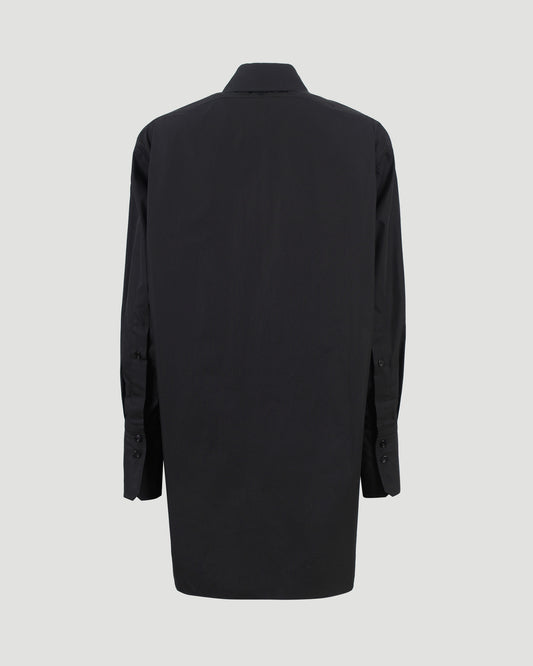 Mini Shirt Dress in Black