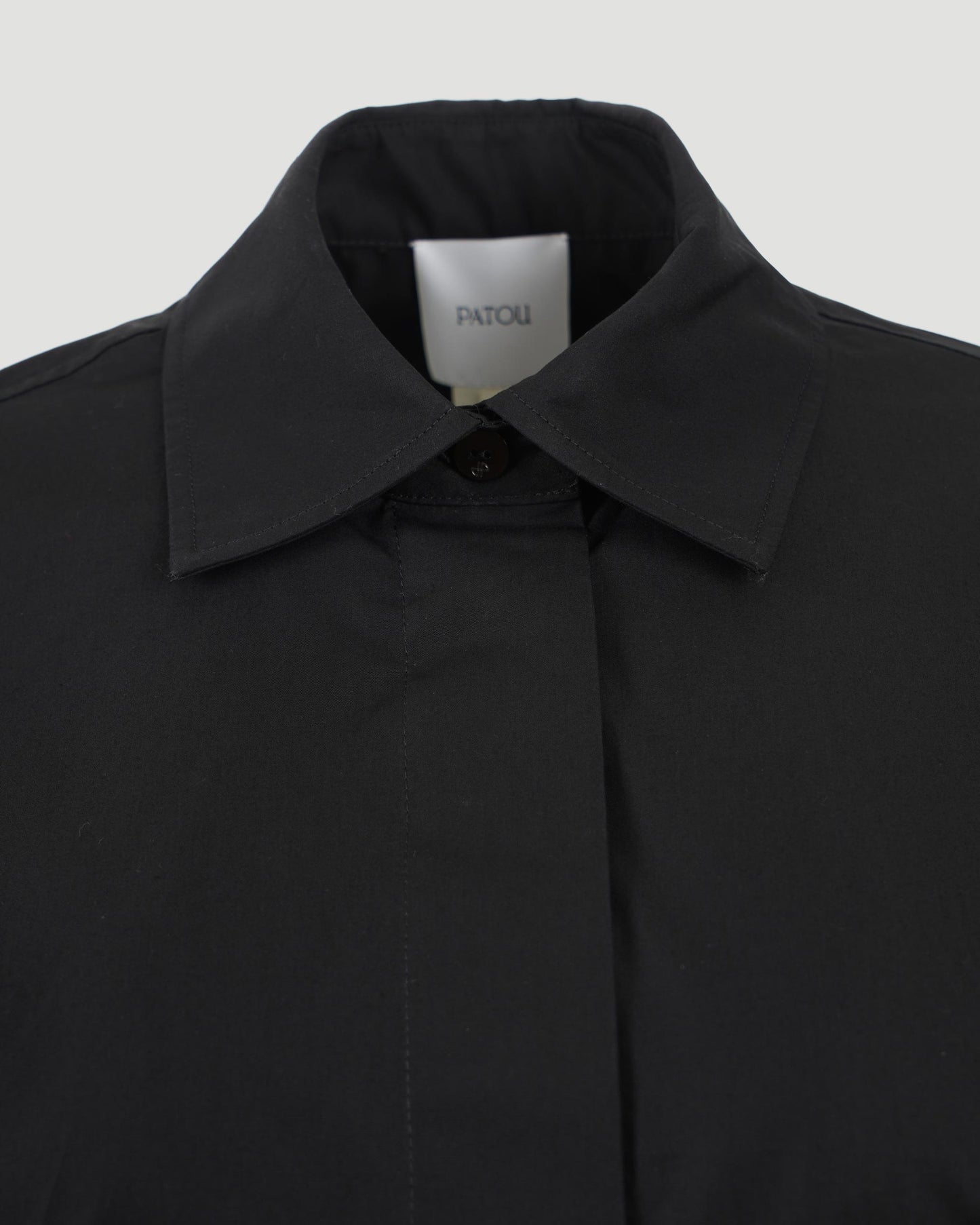 Mini Shirt Dress in Black