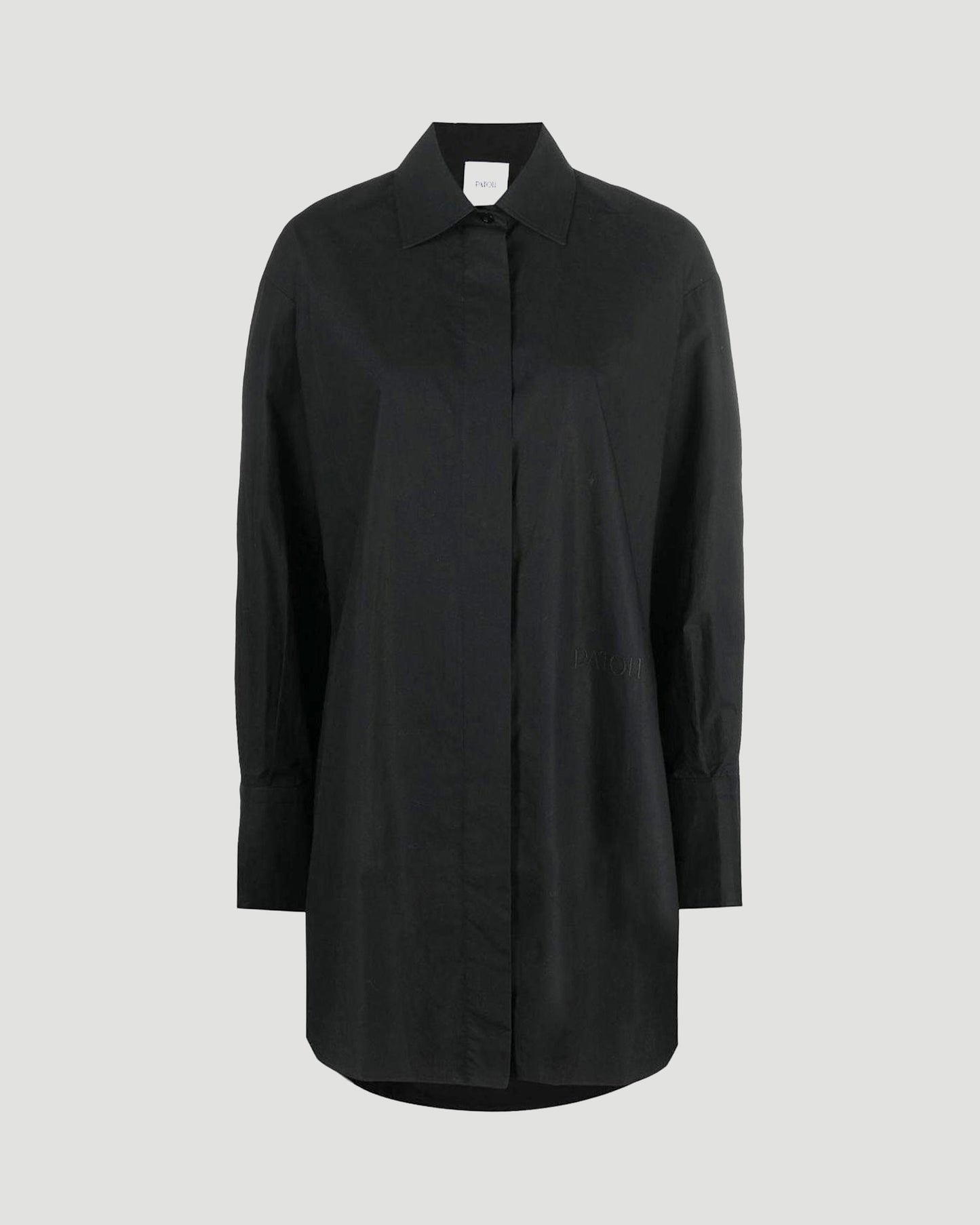 Mini Shirt Dress in Black