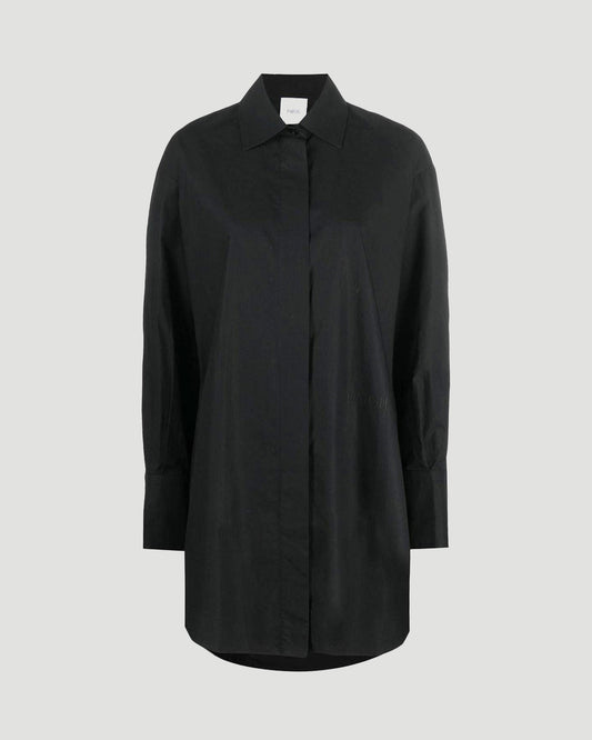 Mini Shirt Dress in Black