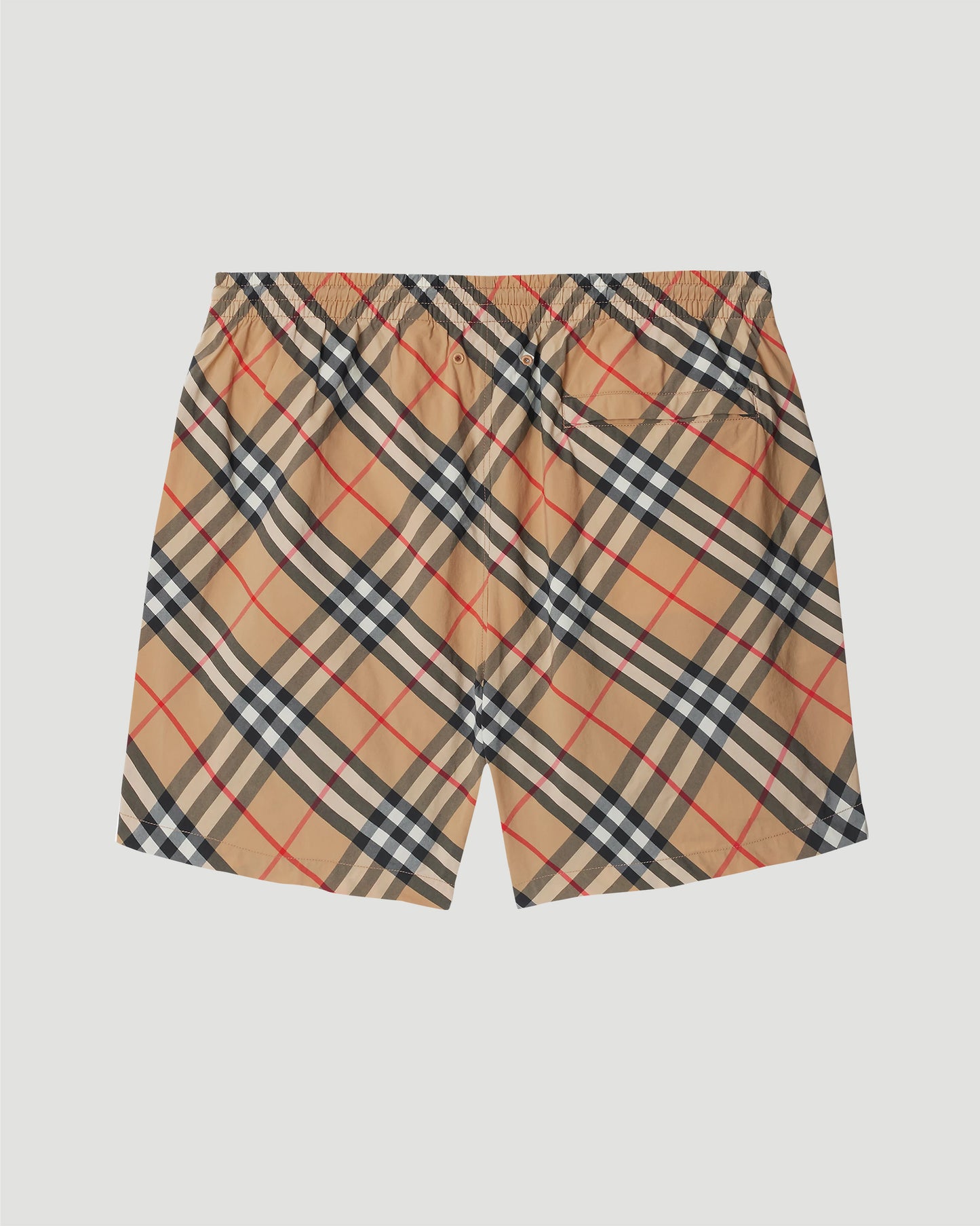 Check Swim Shorts in Sand