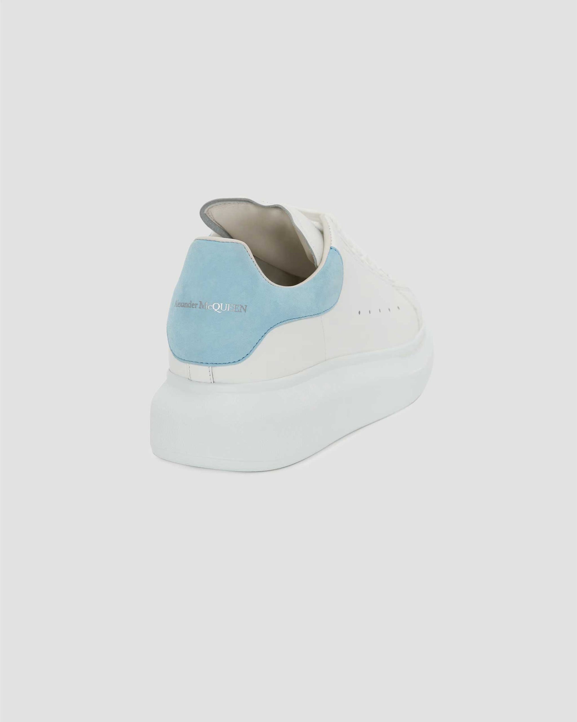 Alexander McQueen Oversized Sneaker in White And Powder Blue — product photo 2