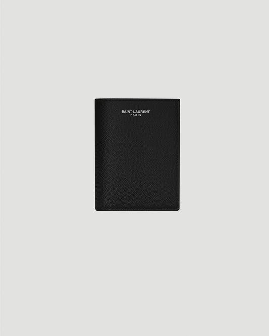 Credit Card Wallet in Grain De Poudre Leather