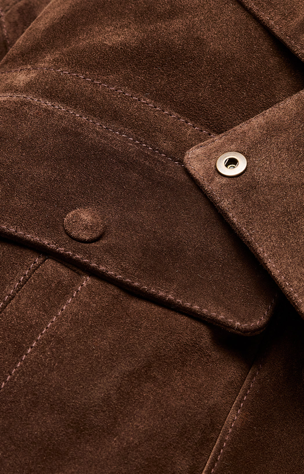 Jacket in Vintage Split Leather