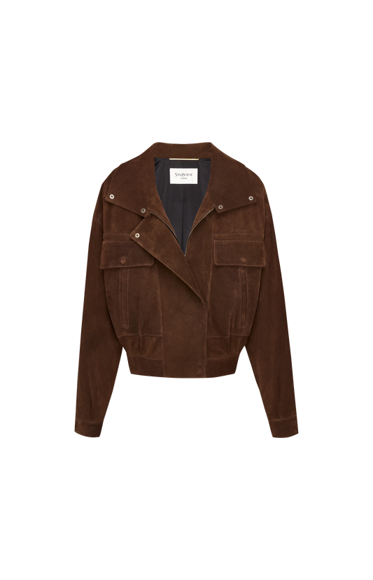 Jacket in Vintage Split Leather