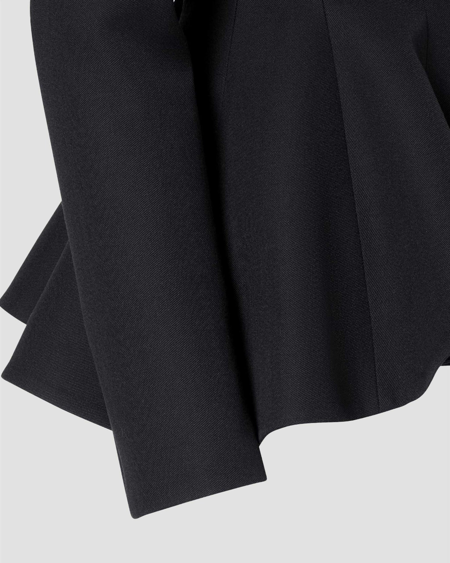 Grain De Poudre Wool Jacket in Black