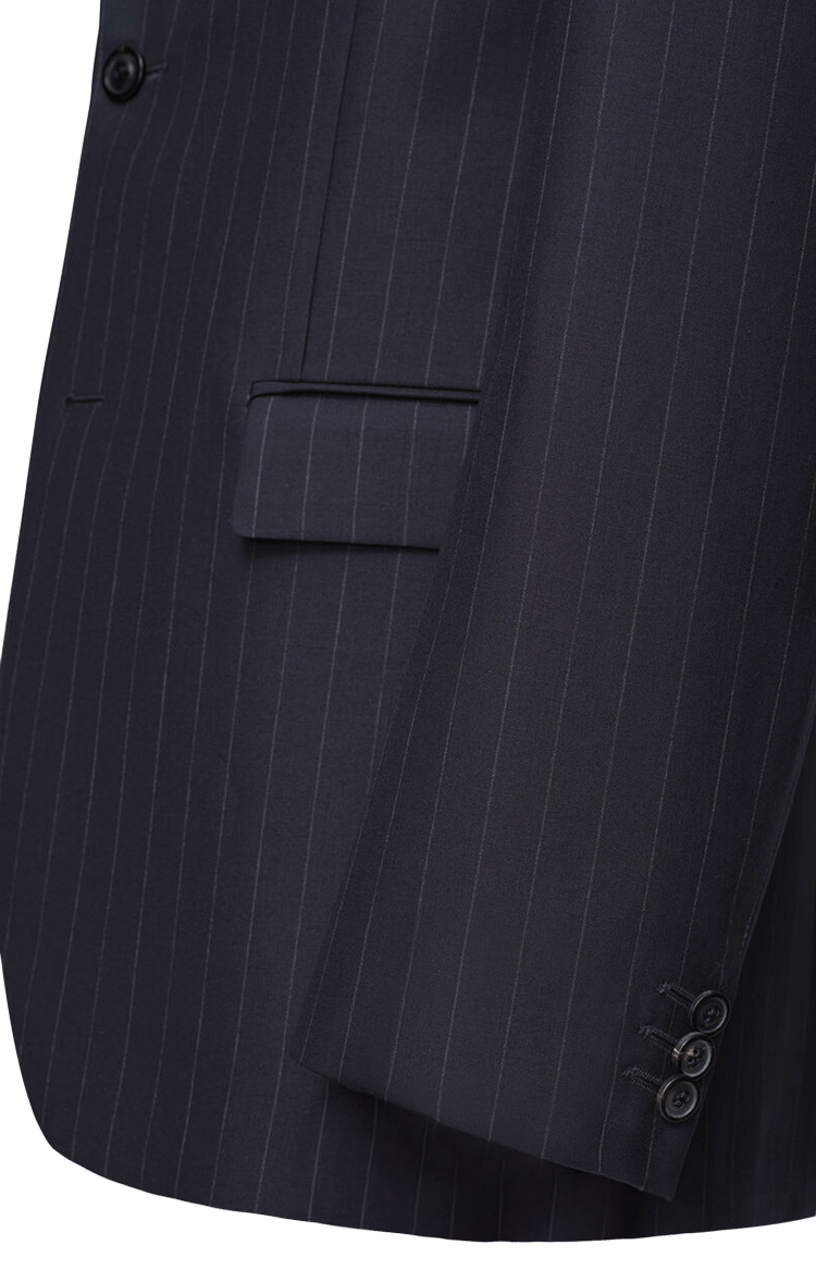 Pinstripe Wool Blazer