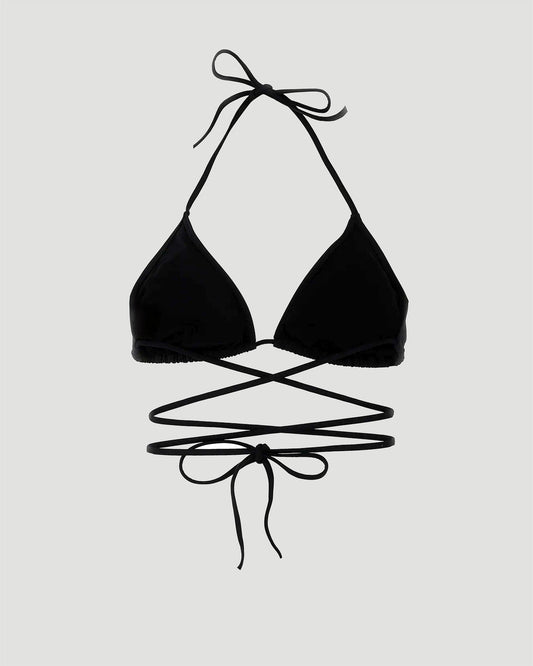 Triangle Cup Bikini Top in Black