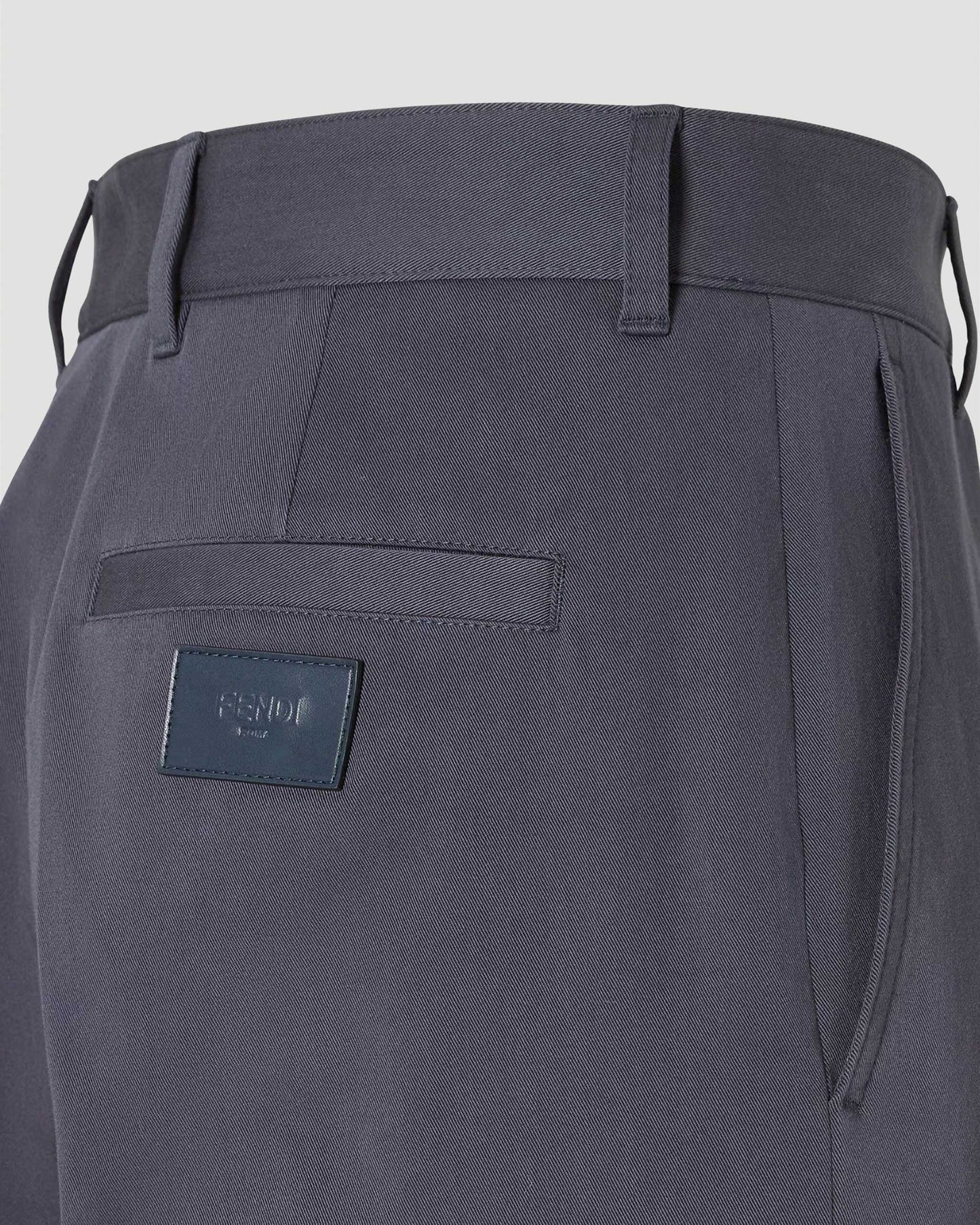 Blue Gabardine Pants
