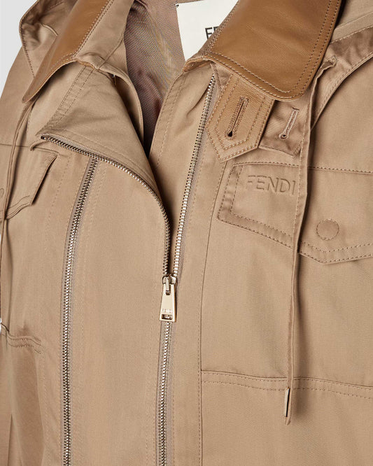 Beige Cotton Blouson