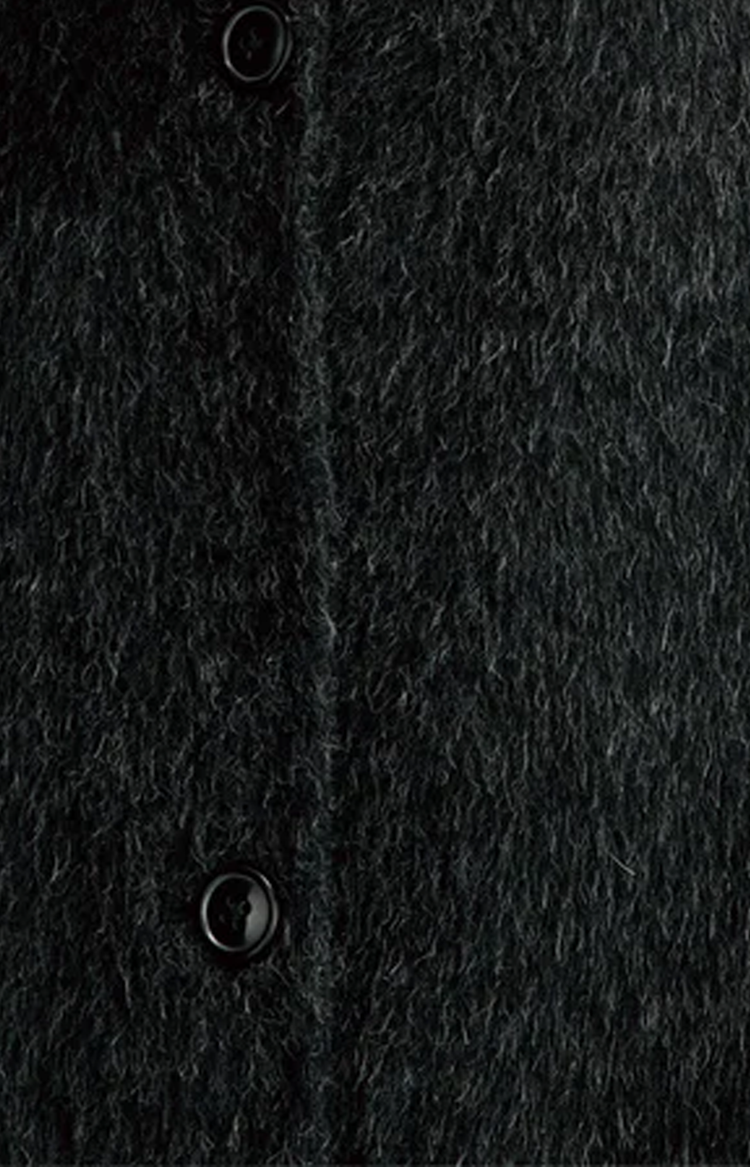 Orson Oval-Shaped Midi Coat in Anthracite