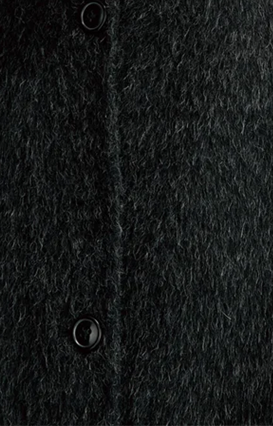 Loulou de Saison Orson Oval-Shaped Midi Coat in Anthracite — product photo 2