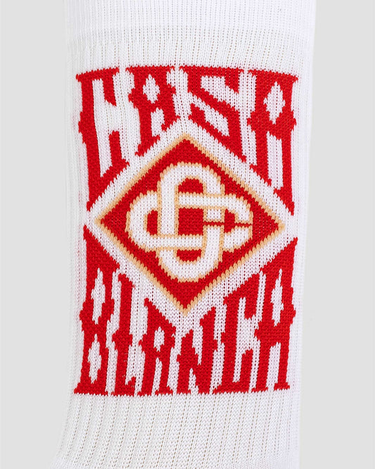 White Socks With Logo