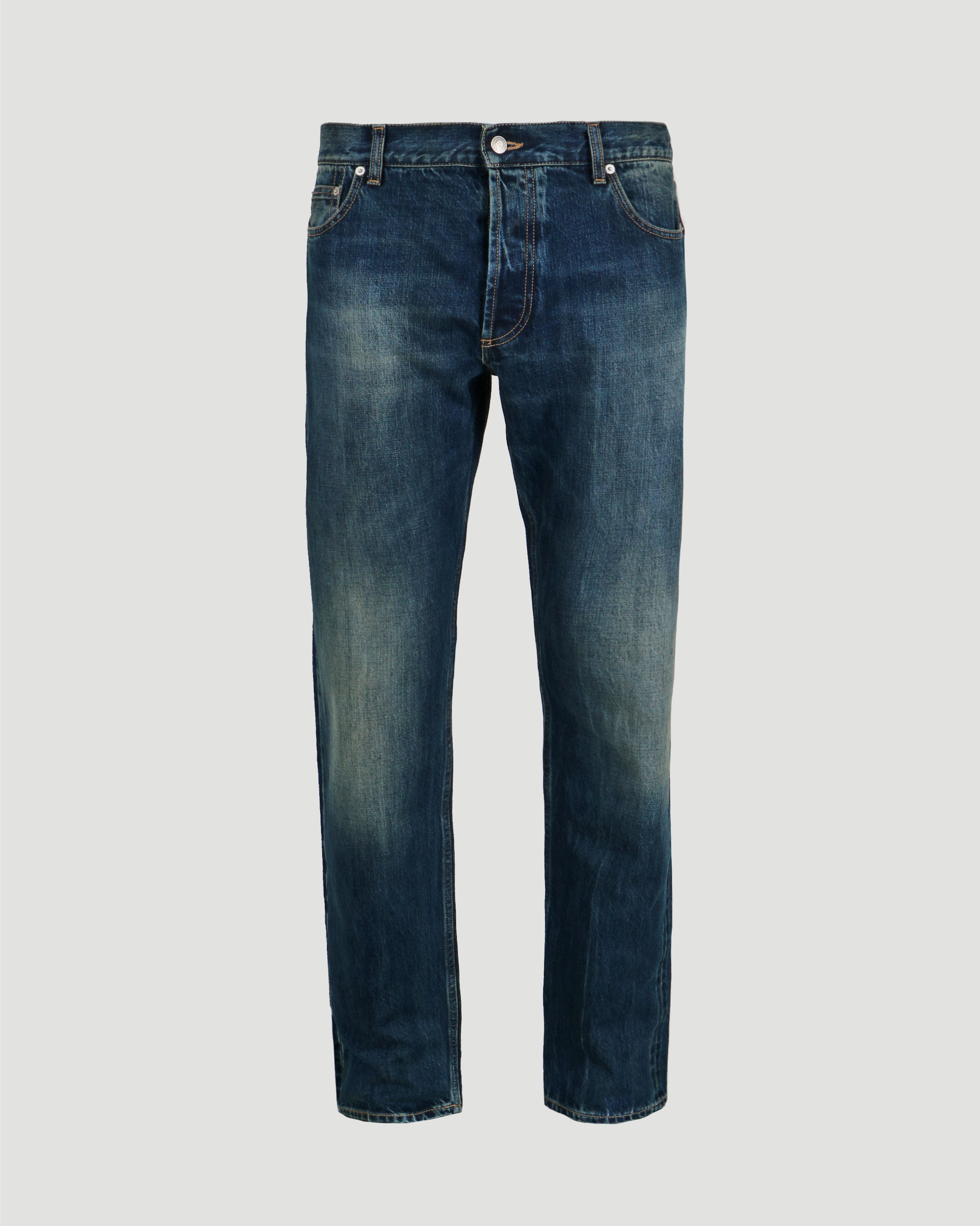 Signature Selvedge Denim Jeans in Washed Blue - All-U-Re