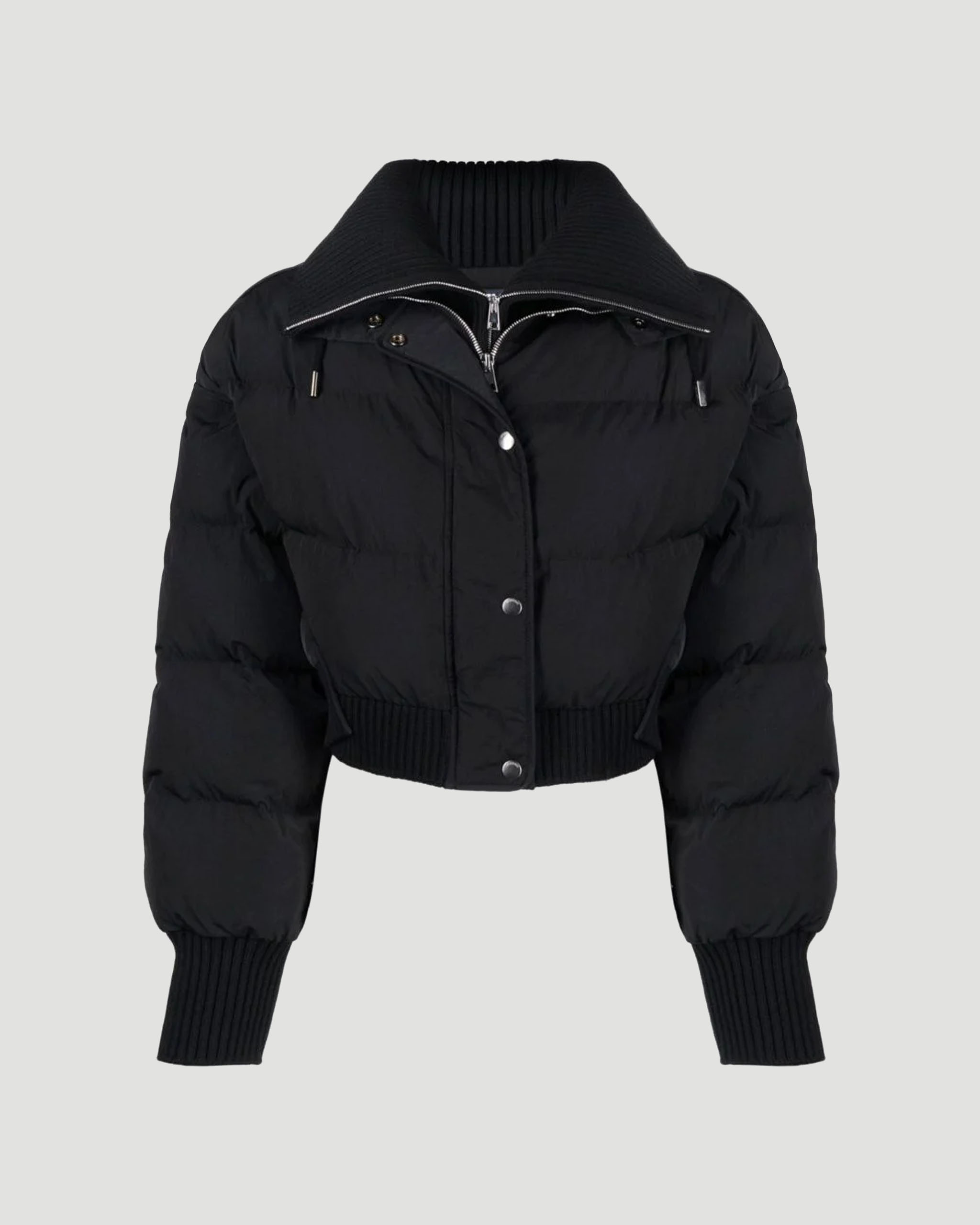 WATER-REPELLENT PUFFER JACKET IN BLACK - All-U-Re